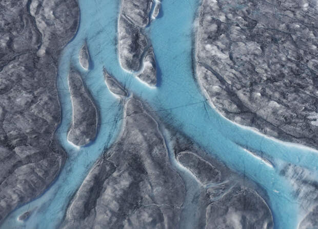 А вот так таяли ледники Гренландии