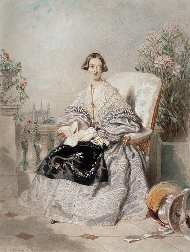 Alfred Edward Chalon. Портрет королевы Виктории, 1837-38
