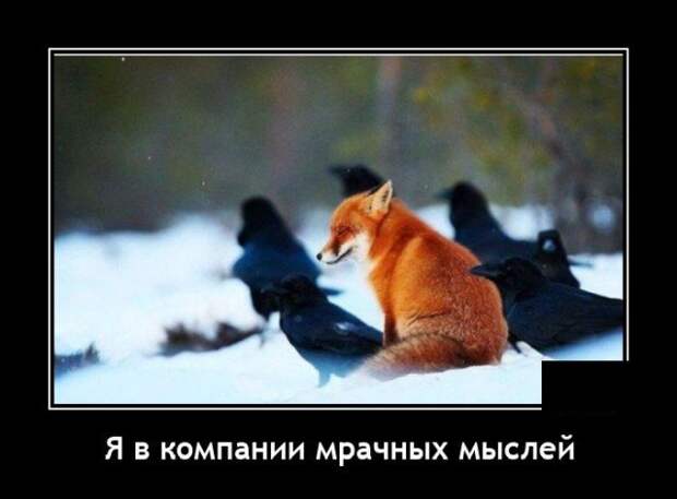 Демотиватор про грустные мысли