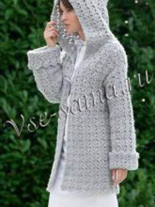 Вязаный крючком кардиган схемы