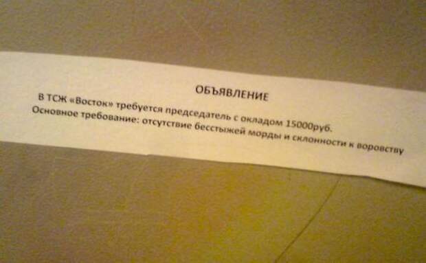 Прикольные объявления и вывески (