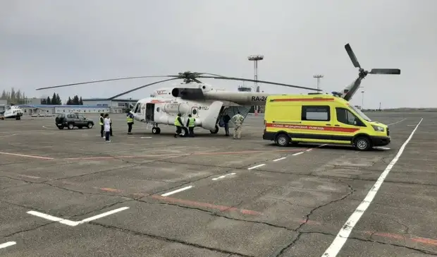 Санавиация спасла за один рейс троих оренбуржцев из разных районов области