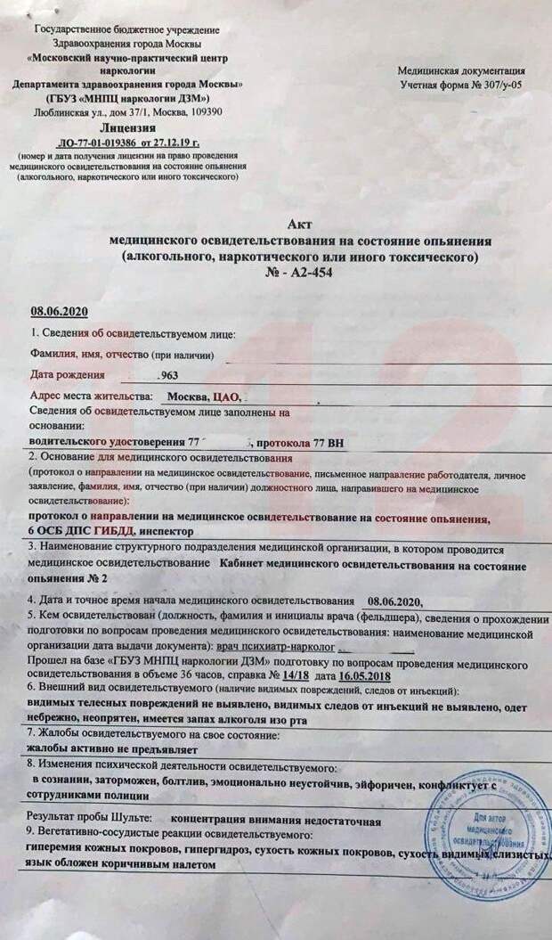 В крови актера Ефремова нашли следы кокаина и марихуаны