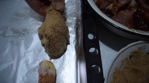 Куриные ножки в панировке. Sango Food, Видео, Видео рецепт, Длиннопост, Еда, Рецепт, Кулинария, Куриные ножки