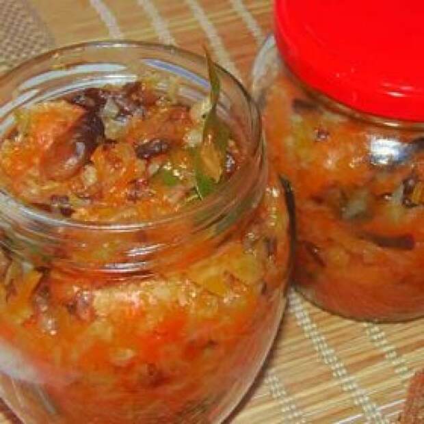 Грибная солянка на зиму в мультиваpке