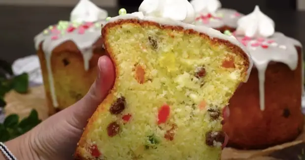 Самые вкусные творожные бездрожжевые куличи! Готовятся быстро и просто