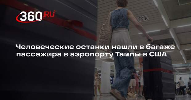 Человеческие останки нашли в багаже пассажира в аэропорту Тампы в США