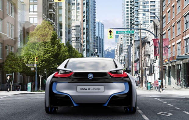 БМW обои, концепт-кар,  BMW Vision EffecientsDynamics, гибрид BMW i8
