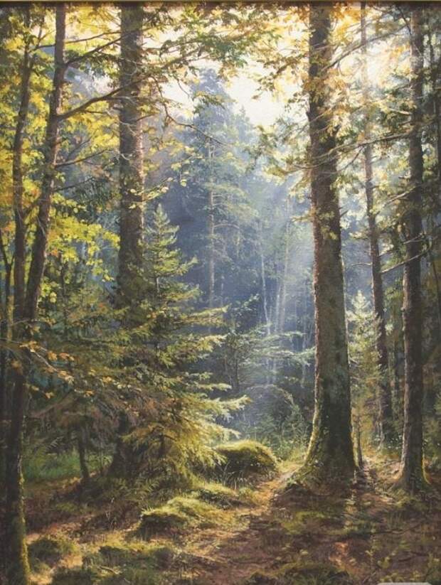 «Утренний лес». Автор: Виктор Юшкевич.