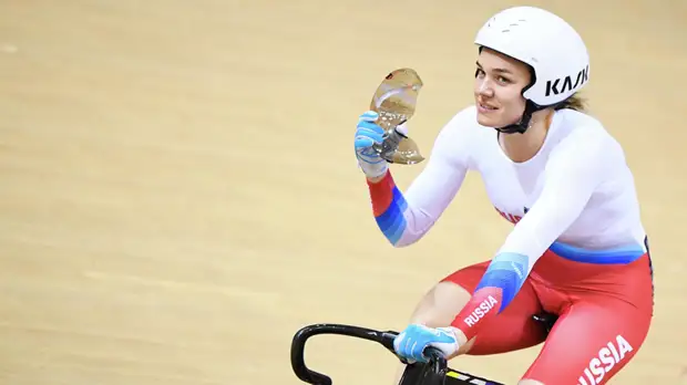 Войнова завоевала золото Европейских игр на велотреке в спринте