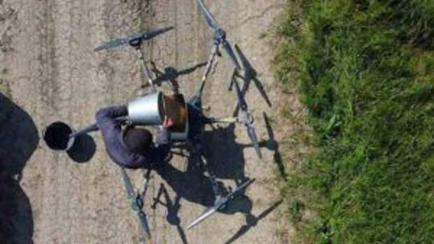 Дроны используют при обработке посевов риса в Астраханской области