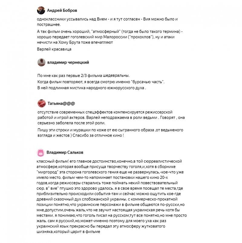 Как снимали легендарный советский ужастик - гоголевский "Вий" Как снимали легендарный советский ужастик - гоголевский "Вий"