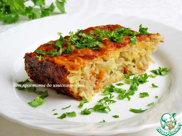 Запеканка из квашеной капусты с сыром