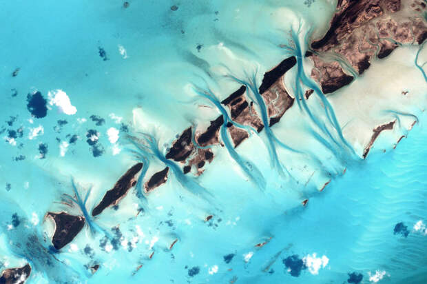 Так выглядят Багамы с Международной космической станции