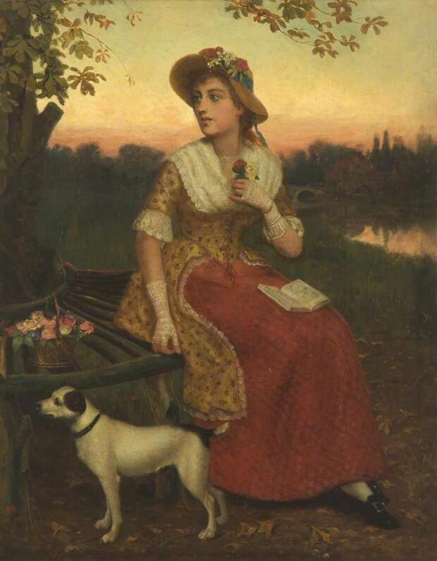 Lady And A Dog Philip Richard Morris