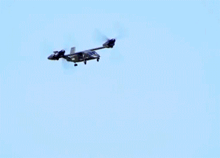 Начались испытания маневренности конвертоплана V-280