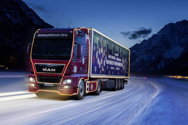 Рождественский грузовик MAN TGX 