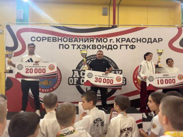 Спортсмены Кошехабльского района заняли первое место на первенстве по тхэквондо ГТФ