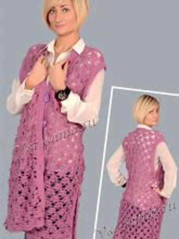 Вязаный крючком кардиган схемы