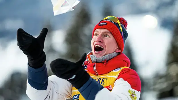 Большунов о своей победе после падения в масс-старте: мне реально повезло