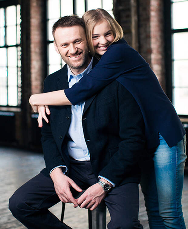 Алексей Навальный с дочерью Дашей