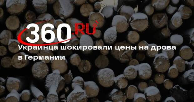 Украинца шокировали цены на дрова в Германии