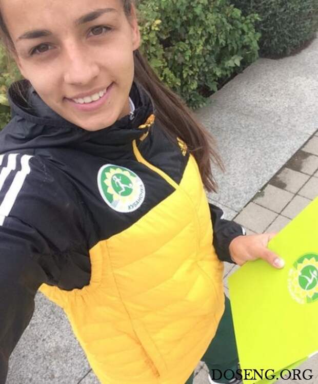 Татьяна Щербак - 19-летний вратарь женской сборной России по футболу