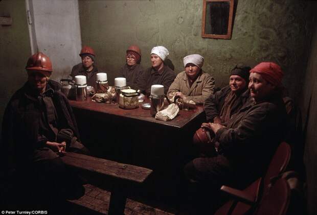 Перерыв у шахтеров, Новокузнецк, 1991 год