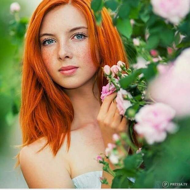 Яркие и красивые рыжие девушки