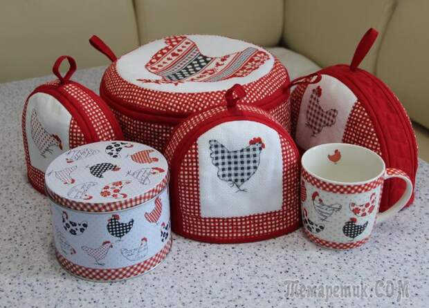 Кухонные текстильные удобства. Грелка для кастрюли и прочее