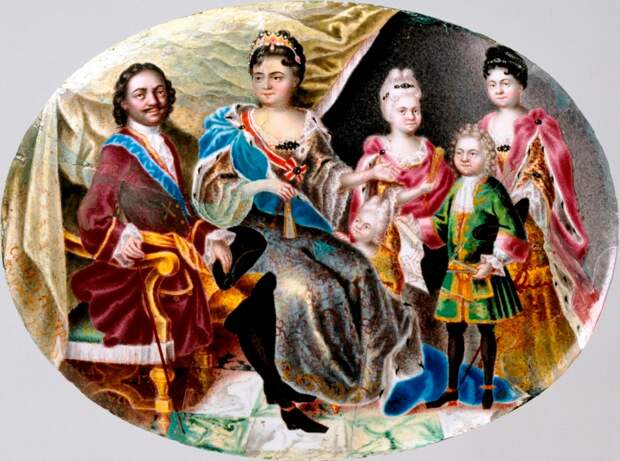Семья императора Петра Первого. Г. Мусикийский. 1720 г.