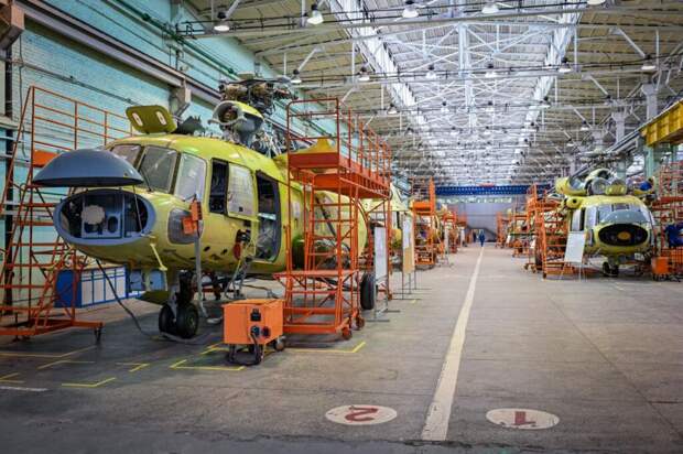 На вертолётном и авиационном заводах в Казани идёт модернизация и импортозамещение