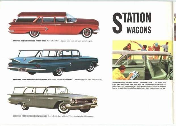 23. 60-е годы, автомобили, легковой автомобиль, старые машины, старые фото, сша, универсал, фургон