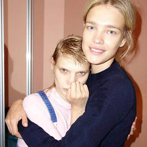 Наталья Водянова с сестрой Оксаной