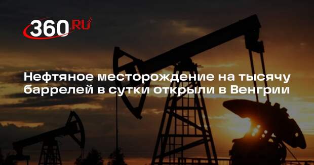 Нефтяное месторождение на тысячу баррелей в сутки открыли в Венгрии