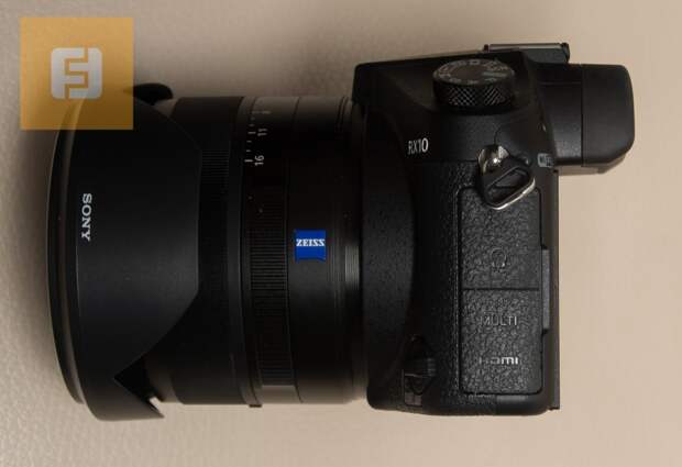 Левая боковая грань корпуса Sony Cyber-shot DSC-RX10