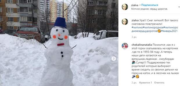 Фото дня: веселый снеговик