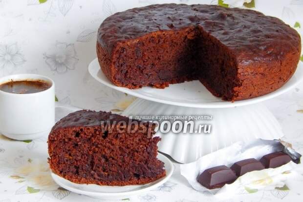 Фото Шоколадный пирог с кабачками в мультиварке