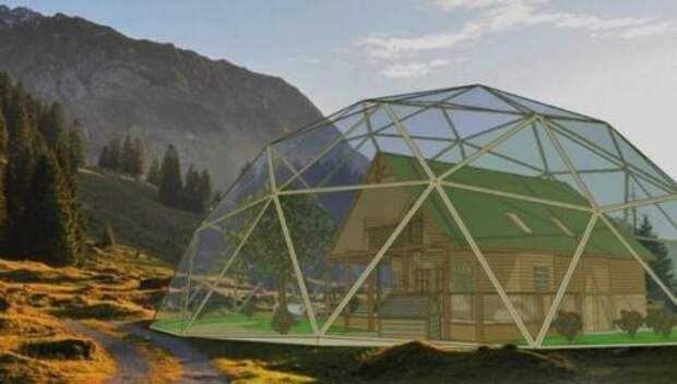 В Якутии, зонах вечной мерзлоты, дома будут накрывать стеклянными энергосберегающими куполами.