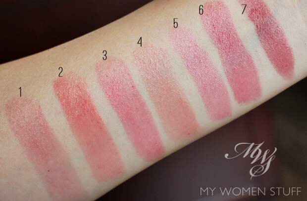 sheer lipstick swatch Paris Picks! 7 Sheer Lipsticks to ease you into the wonderful world of wearing lipstick