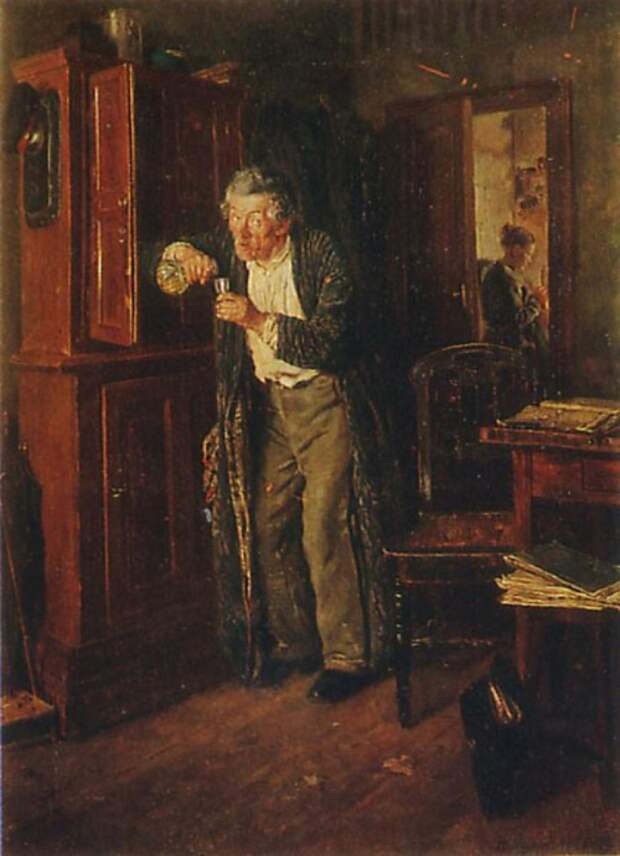 Владимир Маковский. «Тихонько от жены». 1872 г. Владимир Маковский. «Тихонько от жены». 1872 г.