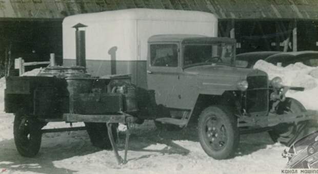 Хлебный фургон на шасси ГАЗ-ММ СССР, авто, автомобили, автофургон, грузовик, ретро техника, фургон, хлеб