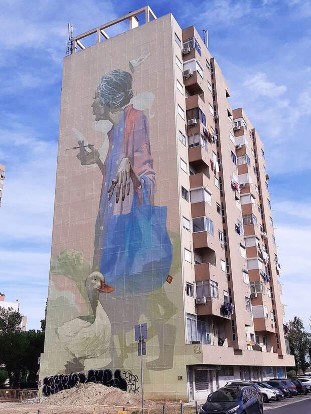 1.Теперь впечатляющие граффити встречаются в Лиссабоне на каждом углу граффити, искусство, лиссабон, мир, португалия, творчество.город, улица