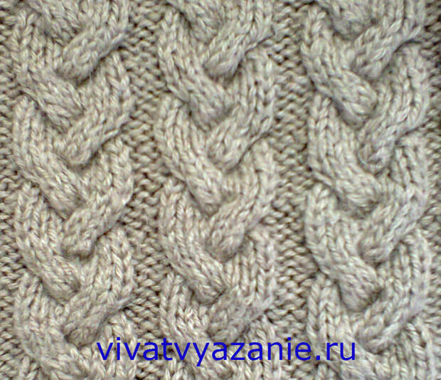Как вязать спицами косы