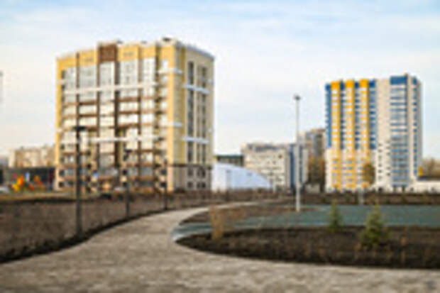 Благоустройство нового парка за ТЦ 