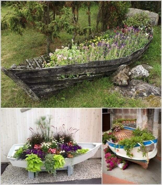 Лодка на даче мебель из лодки