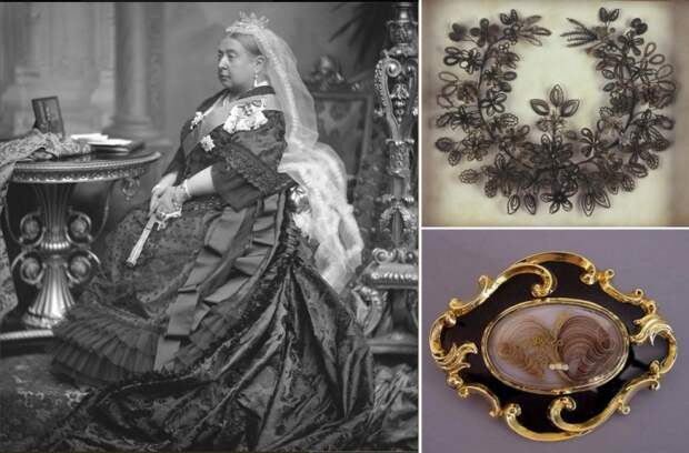 Королева Виктория - законодательница траурной моды в Англии.