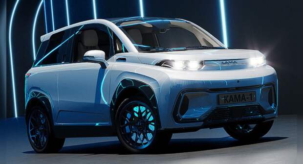 В Петербурге показали первый российский электромобиль «Кама-1»