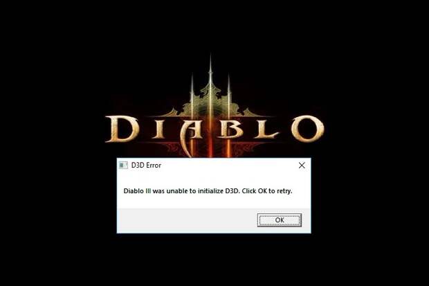 Diablo III was Unable to Initialize D3D
