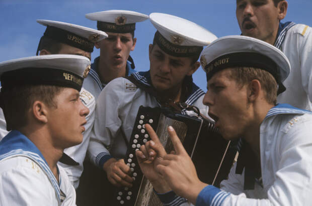 Матросы Черноморского флота. 1974 г